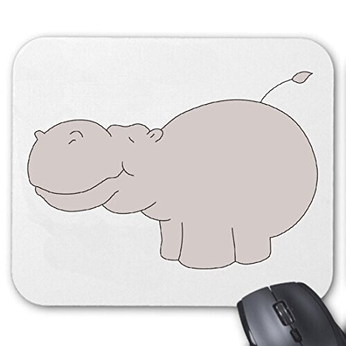 Tapis de souris Hippopotame