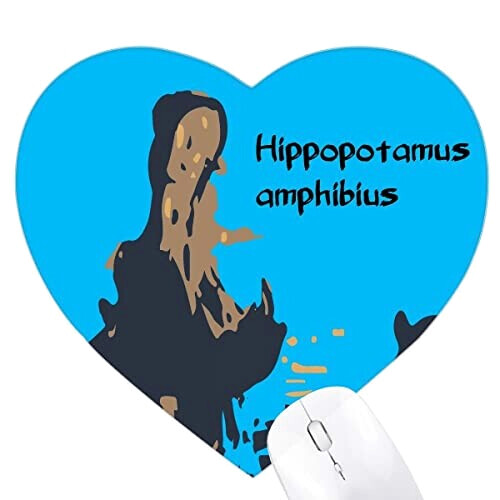 Tapis de souris Hippopotame multicouleur 22x20 cm