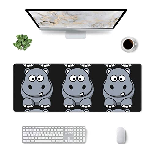 Tapis de souris Hippopotame variant 4 