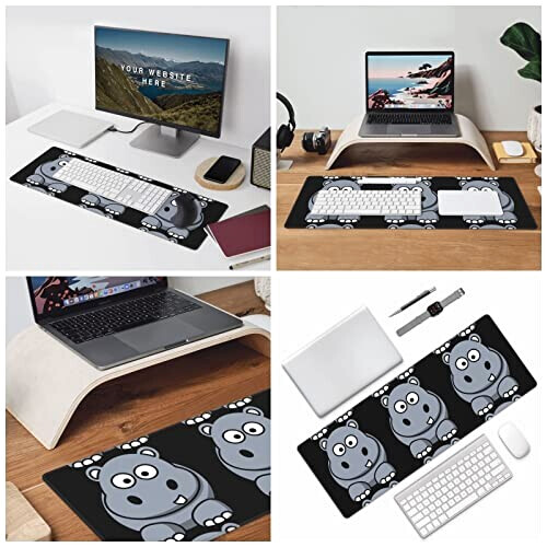 Tapis de souris Hippopotame variant 5 
