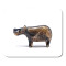 Tapis de souris Hippopotame mousepad- 25x20 cm - miniature variant 1