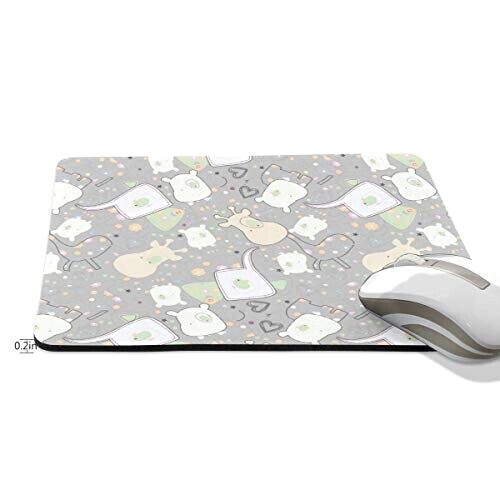 Tapis de souris Hippopotame multicolore 190x250 mm