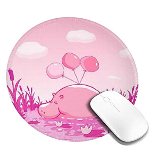Tapis de souris Hippopotame 200x200 mm