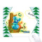 Tapis de souris Koala multicouleur 18x22 cm - miniature
