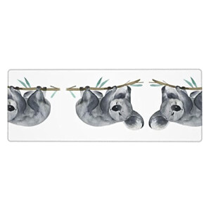 Tapis de souris Koala noir 80 x 30 80x30 cm