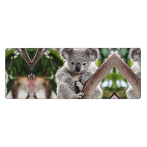Tapis de souris Koala noir 80 x 30 80x30 cm