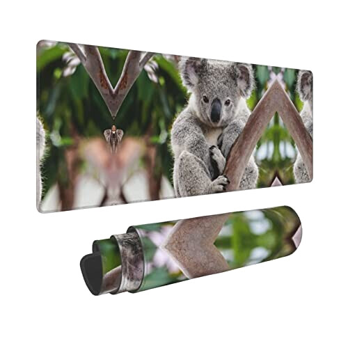 Tapis de souris Koala noir 80 x 30 80x30 cm variant 0 