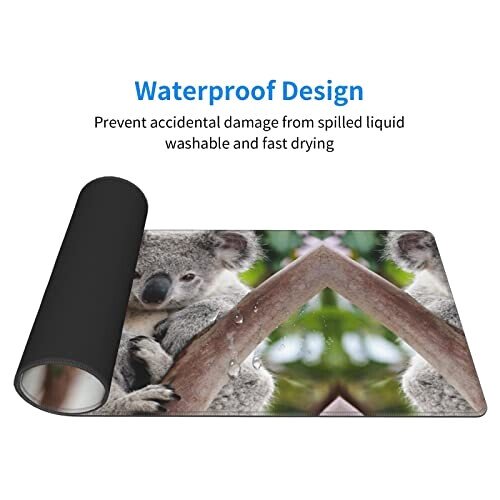 Tapis de souris Koala noir 80 x 30 80x30 cm variant 3 