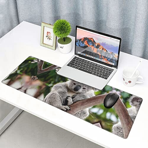 Tapis de souris Koala noir 80 x 30 80x30 cm variant 7 
