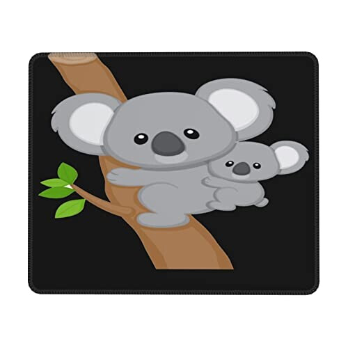 Tapis de souris Koala hugging tree 17.8x21.8 cm