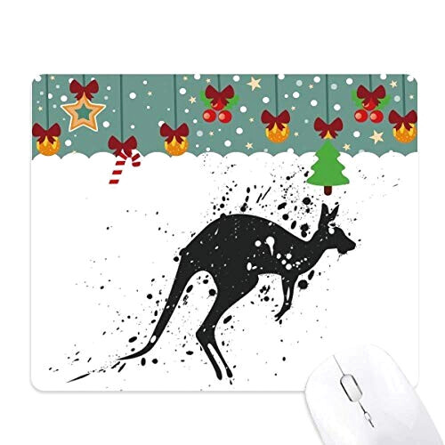 Tapis de souris Kangourou blanc,noir 18x22 cm