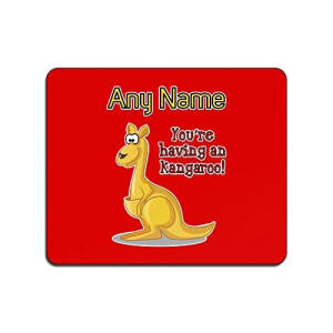 Tapis de souris Kangourou rouge 22x18 cm