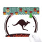 Tapis de souris Kangourou multicouleur 18x22 cm - miniature