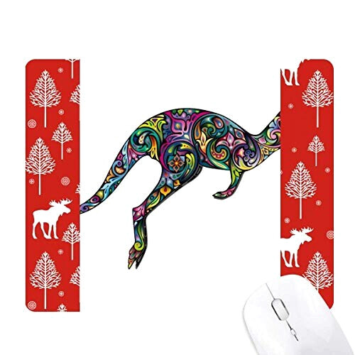Tapis de souris Kangourou multicouleur 18x22 cm
