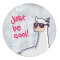 Tapis de souris Lama gris - miniature