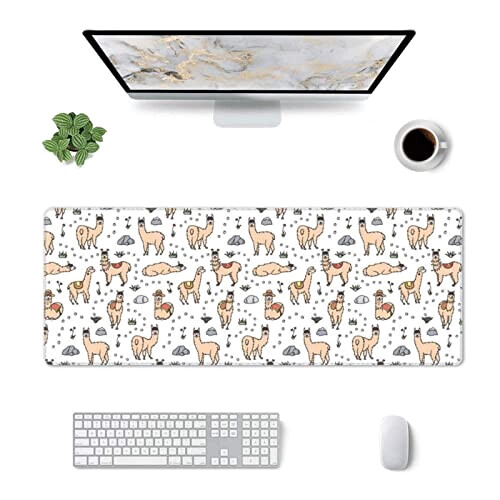 Tapis de souris Lama noir 80 x 30 80x30 cm variant 0 