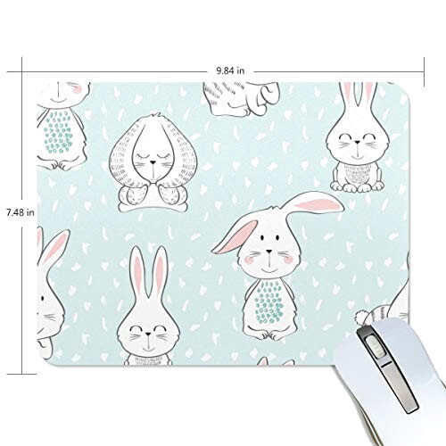 Tapis de souris Lapin multicolore 25x19 cm