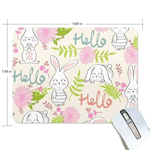 Tapis de souris Lapin multicolore 25x19 cm