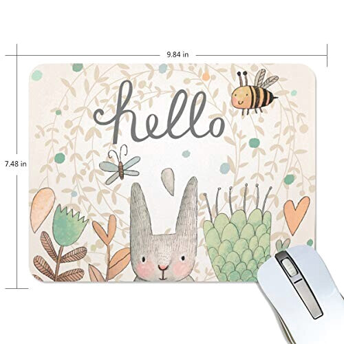 Tapis de souris Lapin multicolore 25x19 cm