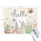 Tapis de souris Lapin multicolore 25x19 cm - miniature