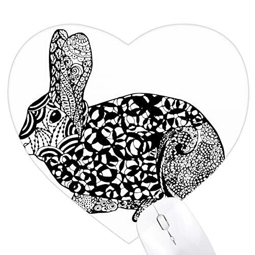 Tapis de souris Lapin multicolore XXL 22x20 cm