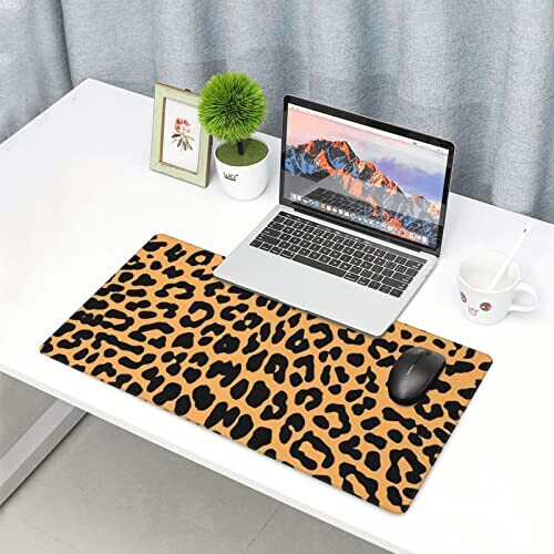 Tapis de souris Léopard noir XXL 29.5x39.7 cm variant 6 