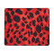 Tapis de souris Léopard motif - rouge 18x22 cm - miniature