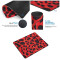 Tapis de souris Léopard motif - rouge 18x22 cm - miniature variant 2