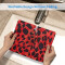Tapis de souris Léopard motif - rouge 18x22 cm - miniature variant 4