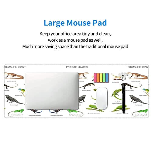 Tapis de souris Lézard noir 80 x 30 80x30 cm variant 6 
