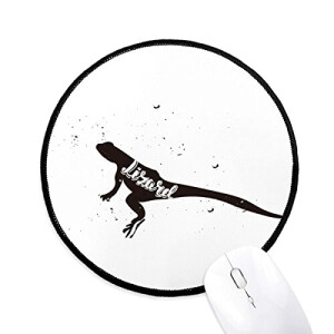 Tapis de souris Lézard blanc,noir 20x20 cm