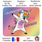 Tapis de souris Licorne 235x195 mm - miniature variant 1
