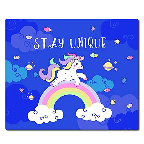 Tapis de souris Licorne couleurées 24x20 cm