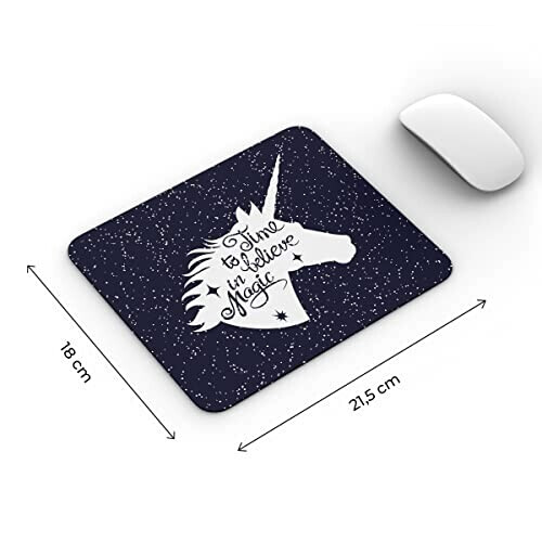 Tapis de souris Licorne 21.5x18 cm