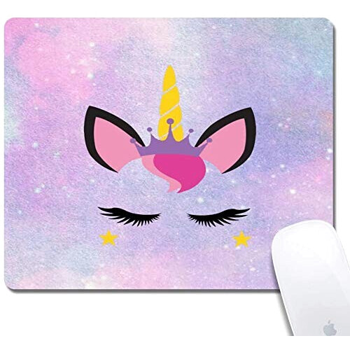 Tapis de souris Licorne noir,rose