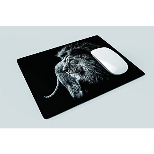 Tapis de souris Lion noir et blanc 200x240 mm variant 0 
