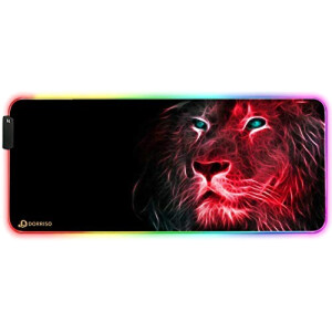 Tapis de souris Lion rouge XXL LED 900x400 mm