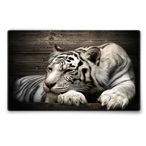 Tapis de souris Lion tigre blanc 36x25 cm
