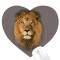 Tapis de souris Lion multicouleur 22x20 cm - miniature