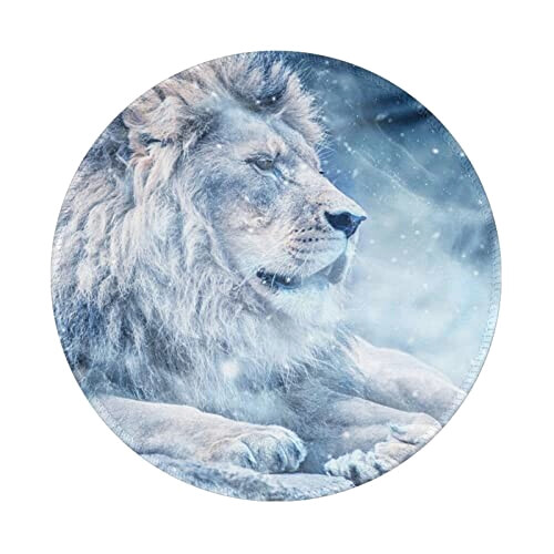 Tapis de souris Lion bleu,bleu