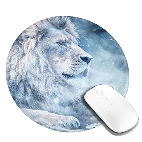 Tapis de souris Lion bleu,bleu variant 0 