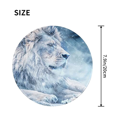 Tapis de souris Lion bleu,bleu variant 1 