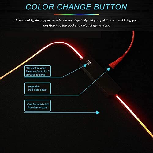 Tapis de souris Lion  x  x  LED 900x400 mm variant 2 
