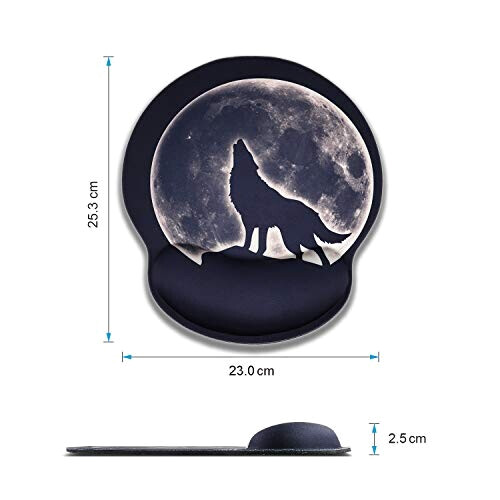 Tapis de souris Loup mb- 25.5x23 cm variant 0 