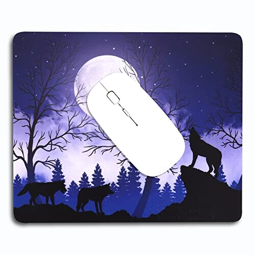 Tapis de souris Loup mf- 24x20 cm variant 3 