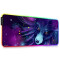 Tapis de souris Loup violet XXL LED 900x400 mm - miniature