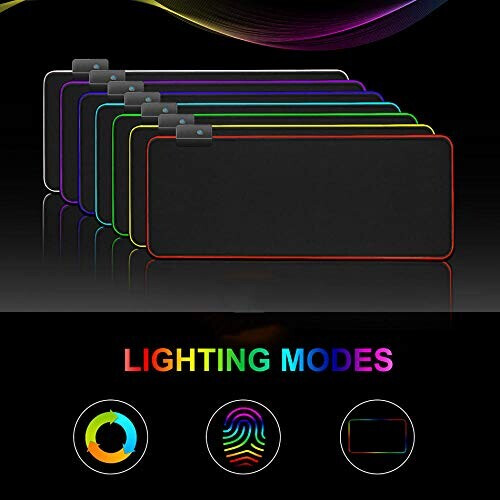 Tapis de souris Loup bleu,violet XXL LED 1000x500 mm variant 4 