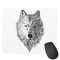 Tapis de souris Loup gris 17.8x23.9 cm - miniature variant 1
