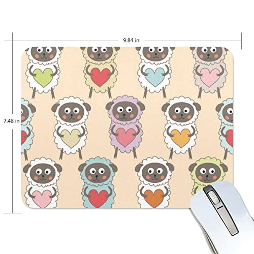 Tapis de souris Mouton multicolore 190x250 mm
