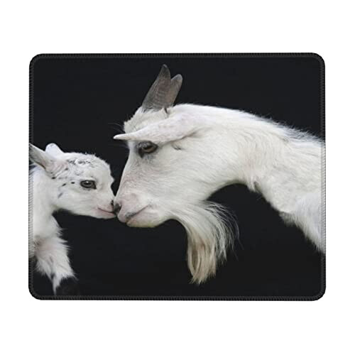 Tapis de souris Mouton mignon avec mère 21.1x26.2 cm